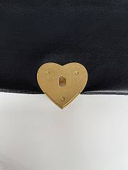 Kitlife Chanel Heart Small Flap Bag Black Lambskin Antique Gold Hardware - 22 x 15 x 7 cm - 5