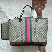 Kitlife GUCCI BROWN GG SUPREME LARGE SHOPPER BAG - 40 X 33 X 19 cm - 1