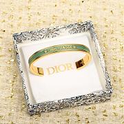 KITLIFE DIOR CODE BANGLE Gold-Finish Metal and Ethereal Green Lacquer - 1