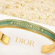 KITLIFE DIOR CODE BANGLE Gold-Finish Metal and Ethereal Green Lacquer - 2