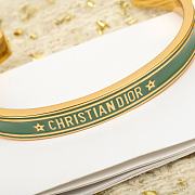 KITLIFE DIOR CODE BANGLE Gold-Finish Metal and Ethereal Green Lacquer - 4