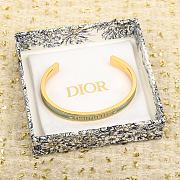 KITLIFE DIOR CODE BANGLE Gold-Finish Metal and Ethereal Green Lacquer - 6