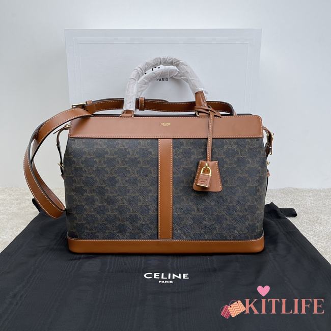 Kitlife Celine Cabas De France Bag Brown - 37 x 27 x 14 cm - 1