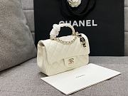 Kitlife Chanel Classic Top Handle White bag - 20 x 14 x 7cm - 3