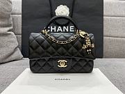 Kitlife Chanel Classic Top Handle Black bag - 20 x 14 x 7cm - 3