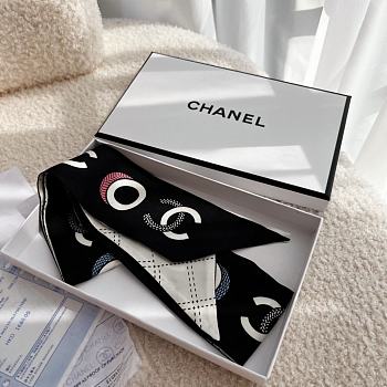 Kitlife Chanel Silk Twil Black&White - 5 x 12 cm