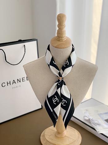 Kitlife Chanel Silk Twil Black&White 002 - 50 x 50 cm