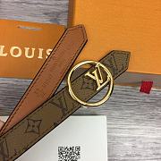 Kitlife Louis Vuitton Bloom 20mm Reversible Belt Brown - 5