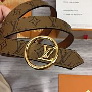 Kitlife Louis Vuitton Bloom 20mm Reversible Belt Brown - 4