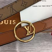 Kitlife Louis Vuitton Bloom 20mm Reversible Belt Brown - 2