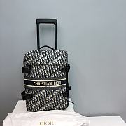 Kitlife SMALL DIORTRAVEL SUITCASE Blue Dior Oblique Technical Jacquard - 33 x 47 x 14 cm - 1