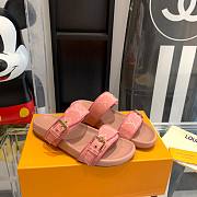 Kitlife Louis Vuitton Bom Dia Flat Comfort Mules Pink - 1