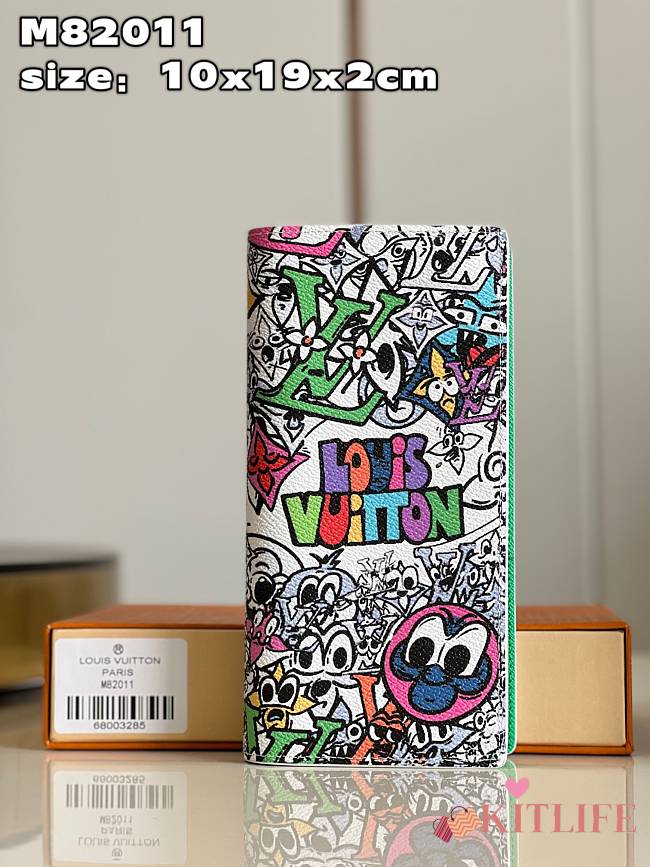 Kitlife Louis Vuitton Brazza Wallet Green - 10 x 19 x 2 cm - 1