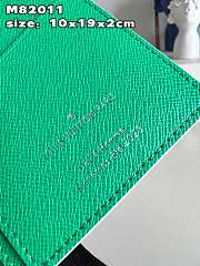 Kitlife Louis Vuitton Brazza Wallet Green - 10 x 19 x 2 cm - 6