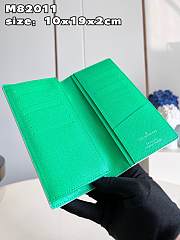 Kitlife Louis Vuitton Brazza Wallet Green - 10 x 19 x 2 cm - 3