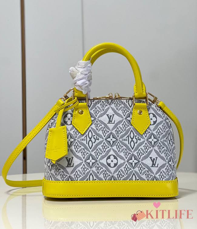 Kitlife Louis Vuitton White/Yellow Monogram Canvas Alma - 23x17x11 cm - 1