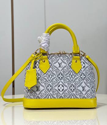 Kitlife Louis Vuitton White/Yellow Monogram Canvas Alma - 23x17x11 cm