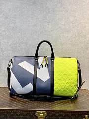 KITLIFE LOUIS VUITTON KEEPALL 50B BLUE/YELLOW - 50.0 x 29.0 x 23.0 cm - 1