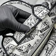 Kitlife small DIOR BOOK TOTE White and Black Plan de Paris Embroidery - M1286ZOMP - 25X21X14 cm - 5