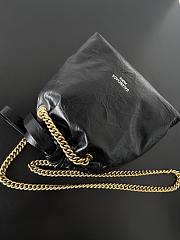 KITLIFE WOMEN'S Balenciaga CRUSH MEDIUM TOTE BAG IN BLACK - 23.9 X 25.9 X 9.9 CM - 6