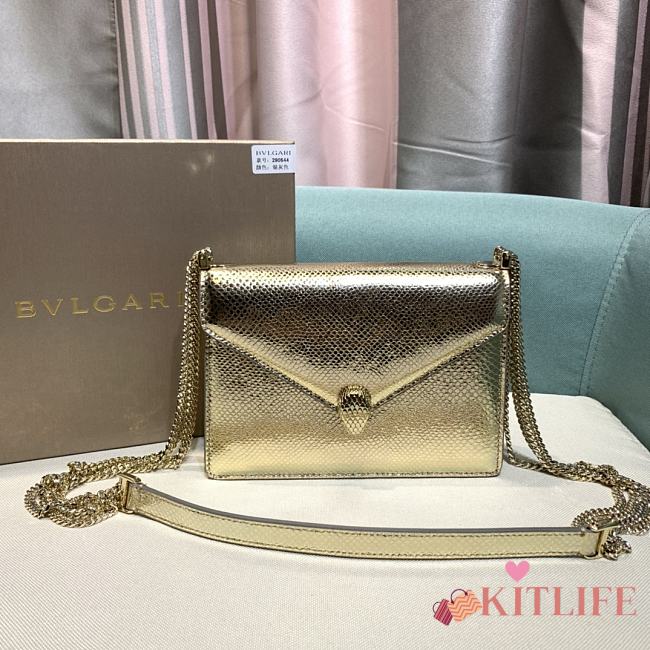 Kitlife Bvlgari Serpenti Multichain Light Gold - 19 X 13.5 X 6 cm - 1