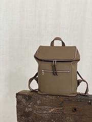 Kitlife LOEWE Full-grain Leather Backpack In Gray - 38 x 28 x 10.5 cm - 6