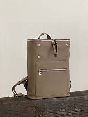 Kitlife LOEWE Full-grain Leather Backpack In Gray - 38 x 28 x 10.5 cm - 4