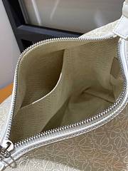 Kitlife LOEWE Cubi Anagram small leather-trimmed logo-jacquard tote Cream - 21 x 17 x 12.5 cm - 6