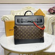 Kitlife Louis Vuitton Brown Monogram Coated Canvas Steamer Backpack Gold - 38 x 39 x 15cm - 1