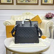 Kitlife Louis Vuitton Black Monogram Coated Canvas Steamer Backpack Gold - 38 x 39 x 15 cm - 3