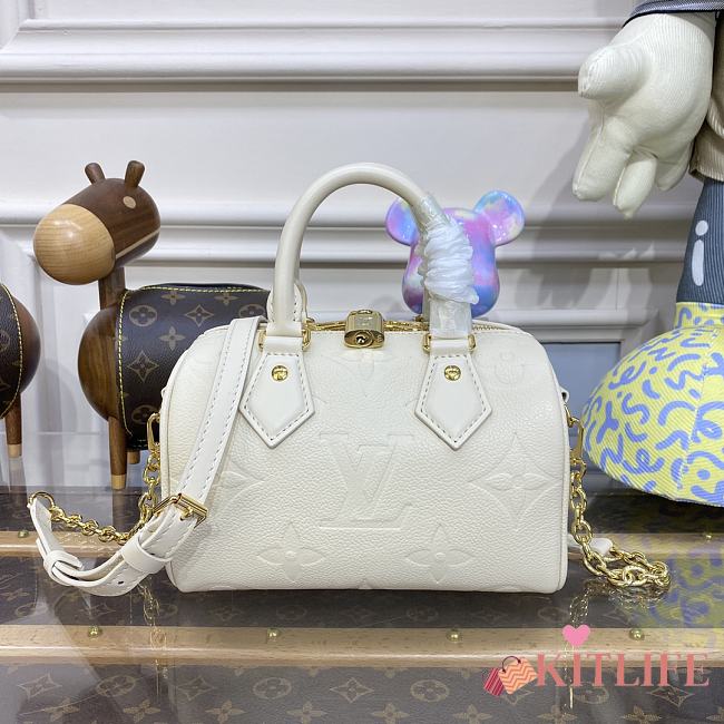 Kitlife Louis Vuitton Speedy Bandoulière 20 Monogram Empreinte White - 20.5 x 13.5 x 12 cm - 1