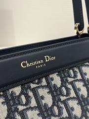 Kitlife MEDIUM DIOR KEY BAG Blue Dior Oblique Jacquard - 22 x 12 x 12 cm  - 6