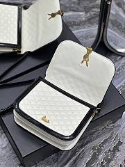 kitlife SAINT LAURENT Solferino medium quilted leather shoulder bag White - 22 x 18 x 5 cm - 3