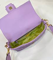 Kitlife Fendi Baguette Re-Edition bag in lilac bea Purple - 27 cm - 6