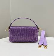 Kitlife Fendi Baguette Re-Edition bag in lilac bea Purple - 27 cm - 3