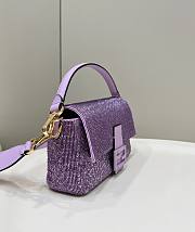 Kitlife Fendi Baguette Re-Edition bag in lilac bea Purple - 27 cm - 2