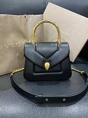 Kitlife Bvlgari Serpenti Reverse small top handle bag in black - 20 X 14 X 10 cm - 1