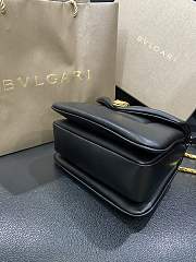 Kitlife Bvlgari Serpenti Reverse small top handle bag in black - 20 X 14 X 10 cm - 5