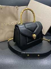 Kitlife Bvlgari Serpenti Reverse small top handle bag in black - 20 X 14 X 10 cm - 3