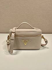 Kitlife PRADA Logo leather shoulder bag Sand Beige - 18 x  11 x 7.5 cm - 1
