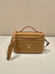 Kitlife PRADA Logo leather shoulder bag Cramel- 18 x 11 x 7.5 cm - 1