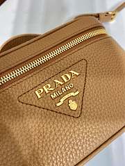 Kitlife PRADA Logo leather shoulder bag Cramel- 18 x 11 x 7.5 cm - 6
