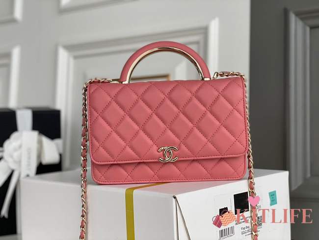 Kitlife Chanel Handle Pink - 19x12x3 cm - 1