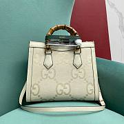 Kitlife Gucci Diana small jumbo GG tote bag White - 27 x 24 x 11 cm - 6