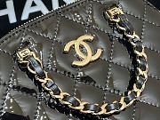Kitlife Chanel small shopping bag Patent Calfskin & Gold-Tone Metal Black - 16 x 11 x 5.5 cm - 3