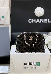Kitlife Chanel small shopping bag Patent Calfskin & Gold-Tone Metal Black - 16 x 11 x 5.5 cm - 1