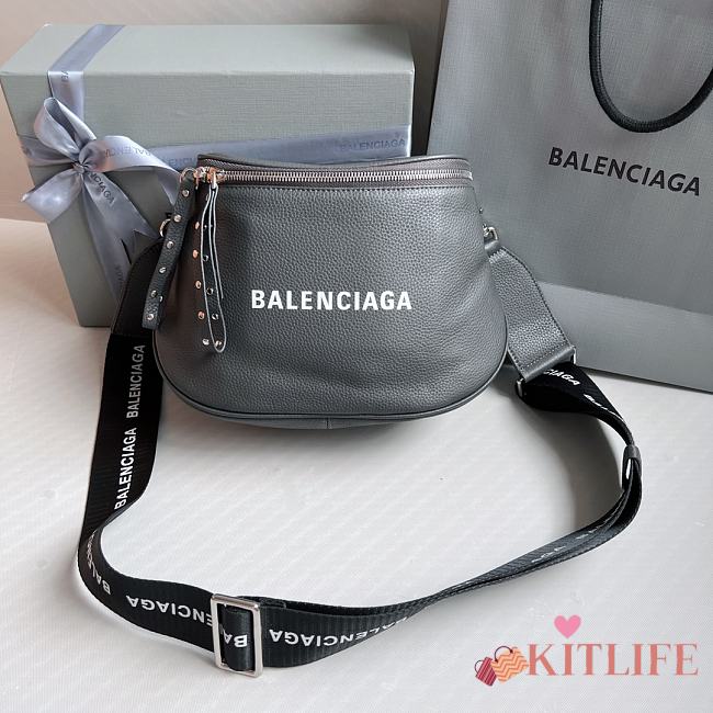 Kitlife Balenciaga mini paper shopping bag Gray- 24 x 9 x 19 cm - 1