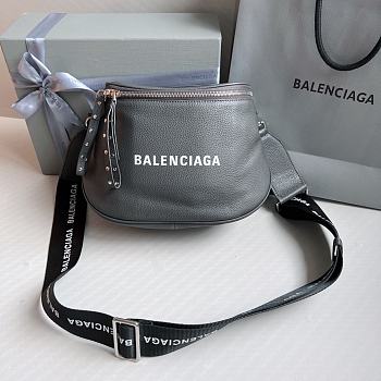 Kitlife Balenciaga mini paper shopping bag Gray- 24 x 9 x 19 cm