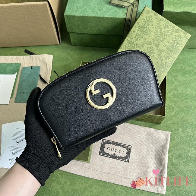  Kitlife Gucci Leather wallet Black 725216 -  21 x 11 cm - 1