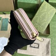 Kitlife Gucci Leather wallet Pink 725216 - 21 x 11 cm - 5